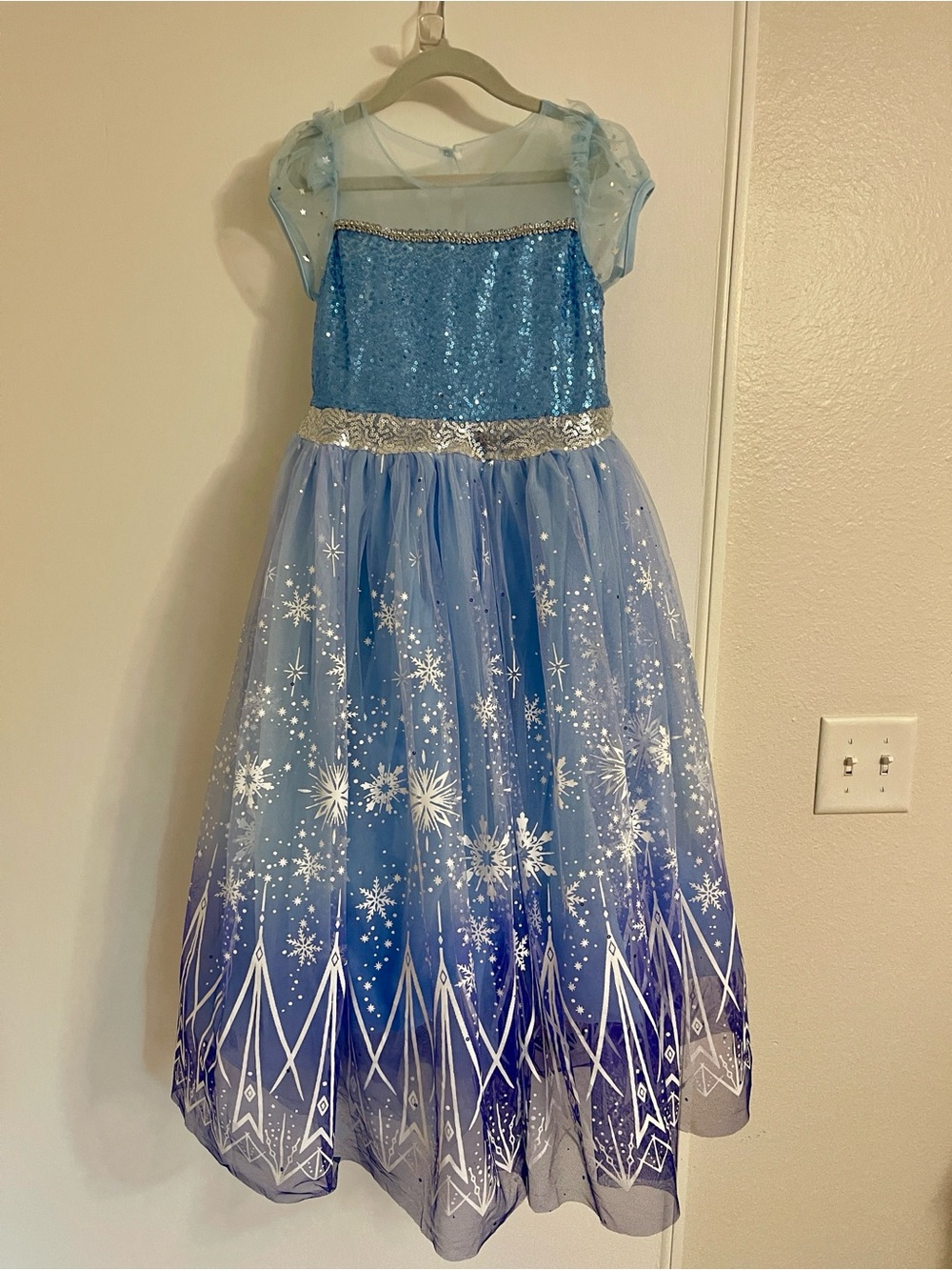 Sparkle Elsa light-up Princess Costume Dress for Kids